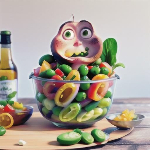 Pea, bean and feta salad