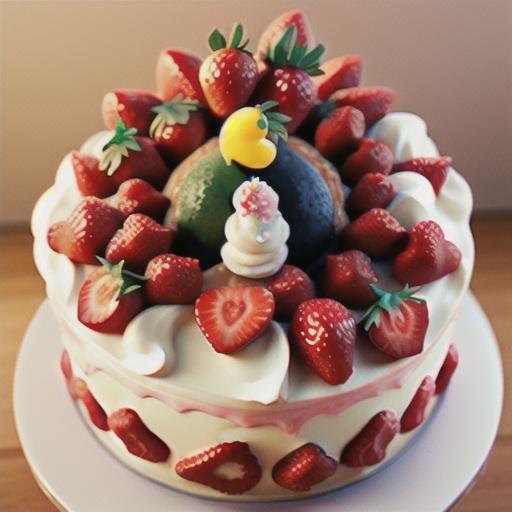 Strawberries and Cream Cake