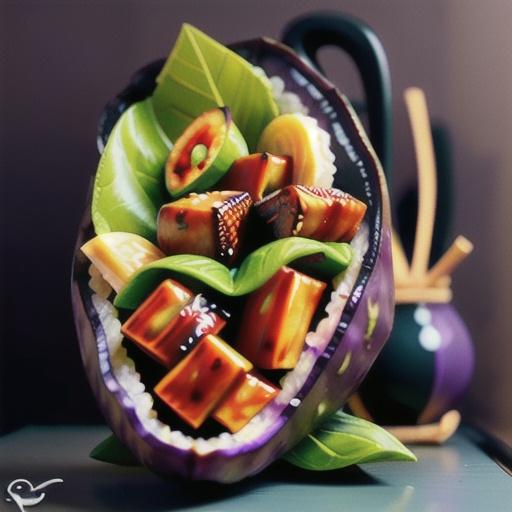 Quick teriyaki eggplant