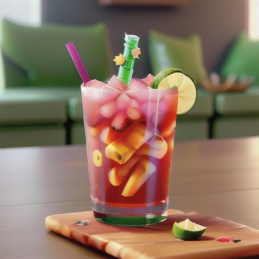 Prickly Pear Tonic and Lime