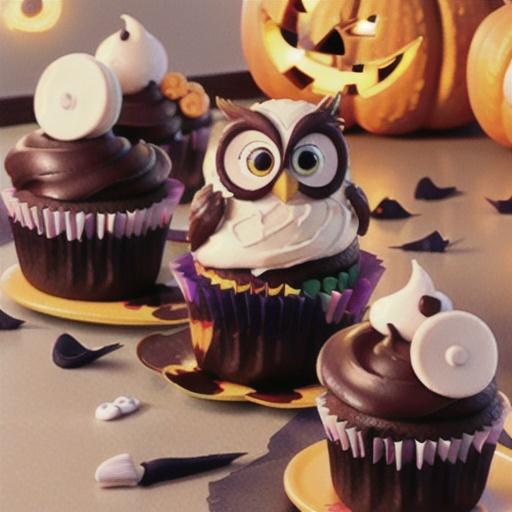 Halloween Owl Cupcakes