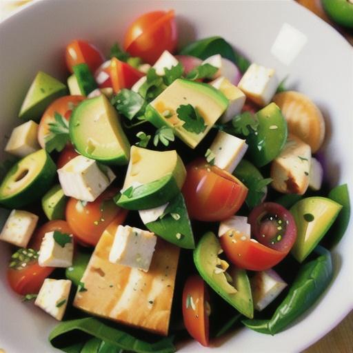 Cilantro, Avocado, Tomato, and Feta Salad
