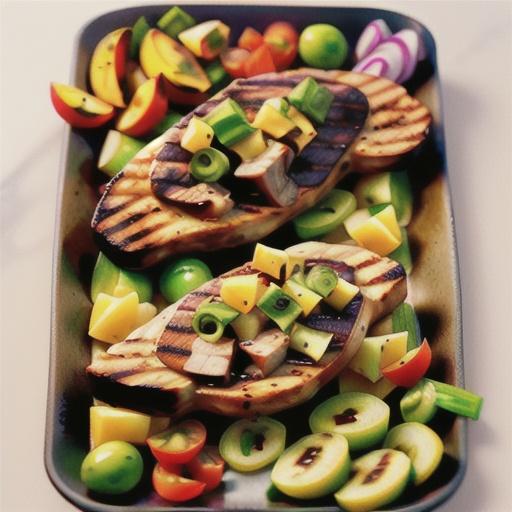 Southwestern Grilled Pork Chops with Peach Salsa