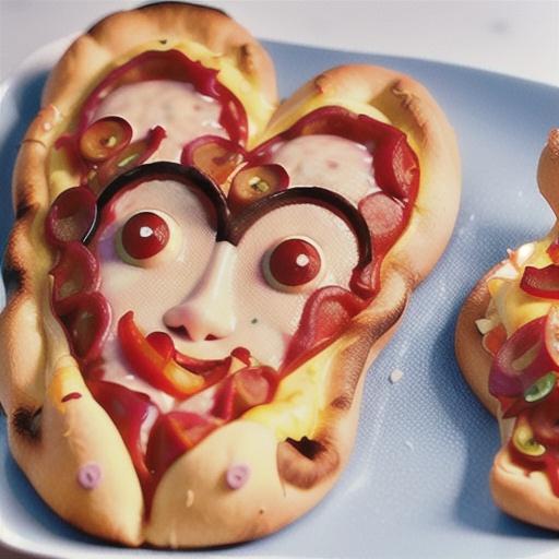 Heart-Shaped Pepperoni Pizza