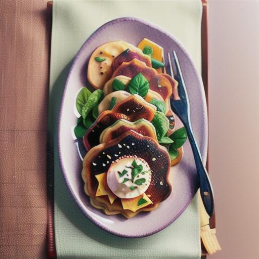Japanese-style potato and teriyaki pancakes recipe