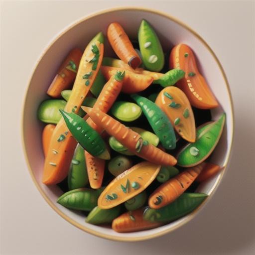 Orange-Glazed Carrots and Sugar Snap Peas