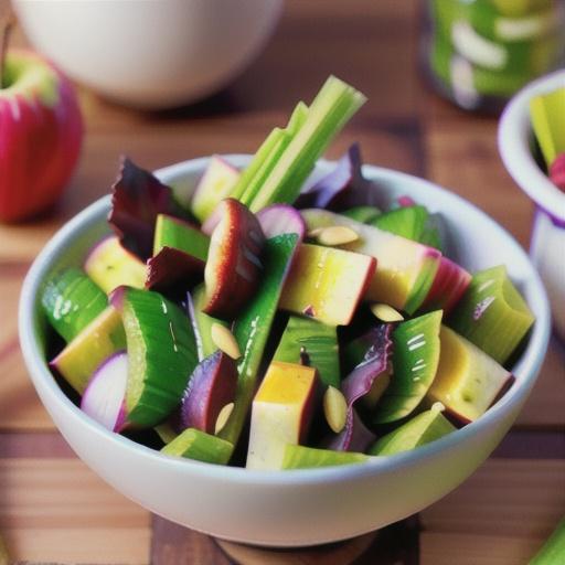 Celery and Apple Salad with Cider Vinaigrette