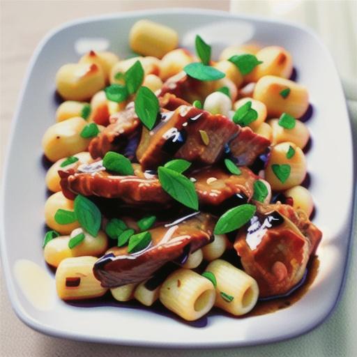 Braised lamb with gnocchi recipe
