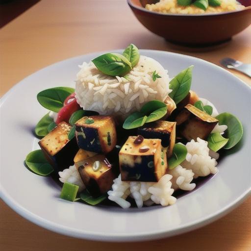 Thai Baked Tofu and Coconut Rice