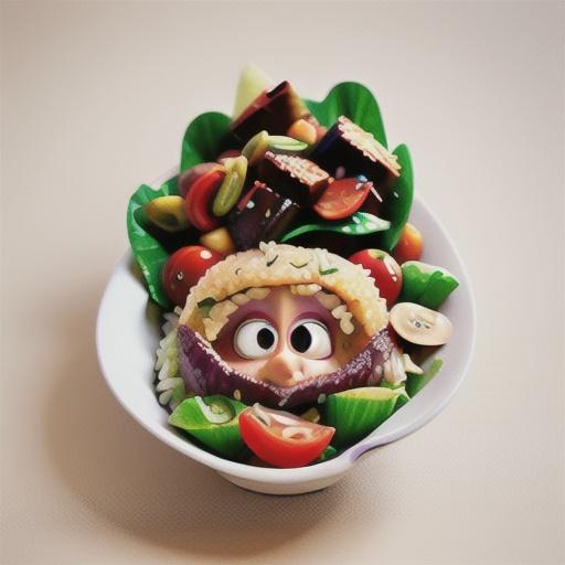 Sesame tuna rice salad