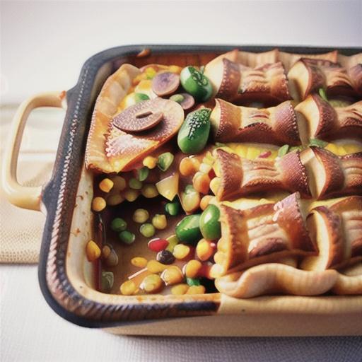 Lentil cottage pie with spiced vegetable mash