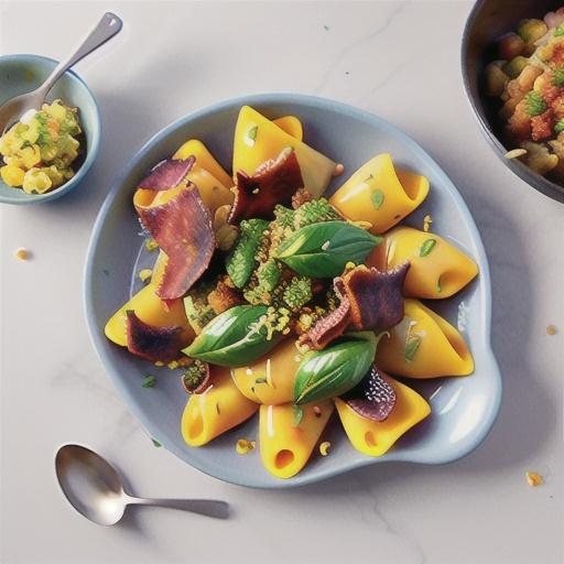 Speedy pumpkin and fetta agnolotti with crunchy crumbs