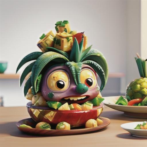 Spicy Caribbean pork & pineapple stir-fry