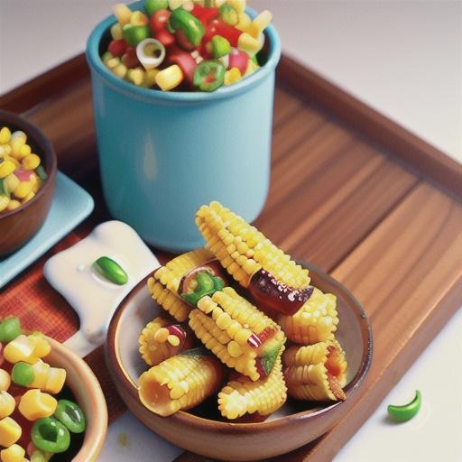 Chilli corn fritters with tomato salsa