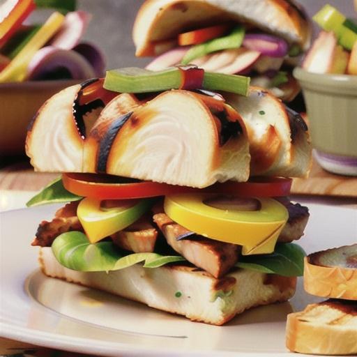 Grilled Chicken Club Sandwiches