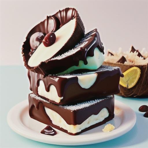 Chocolate and coconut Weet-Bix slice