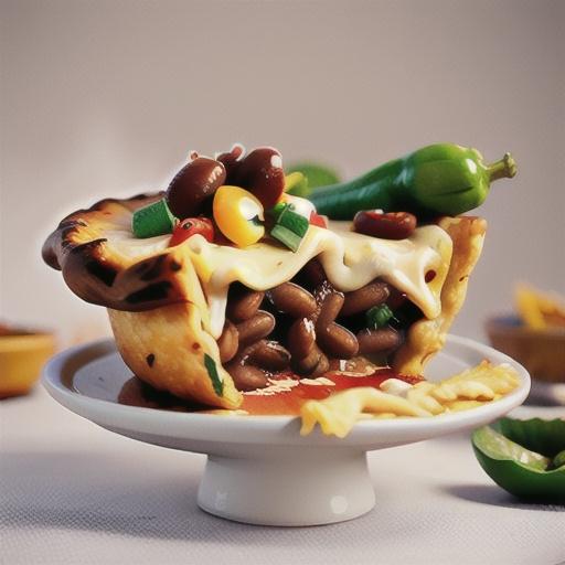 Spicy Beef and Bean Enchilada Pie