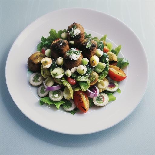 Lamb koftas with tabouli salad & tzatziki