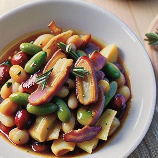 Bacon and Cranberry Bean Ragout