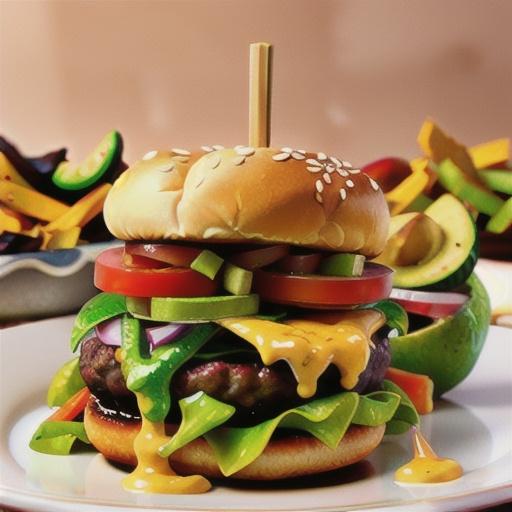 Mexicana burgers with guacamole