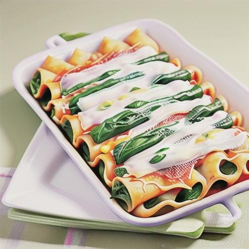 Spinach and ricotta cannelloni
