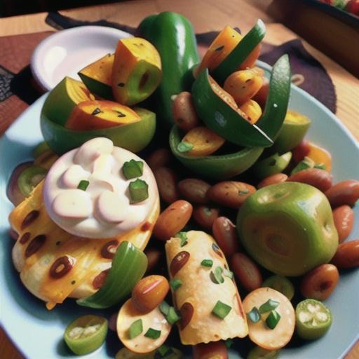 Potato and Bean Enchiladas