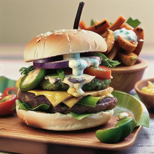 Veal & olive burgers with tzatziki