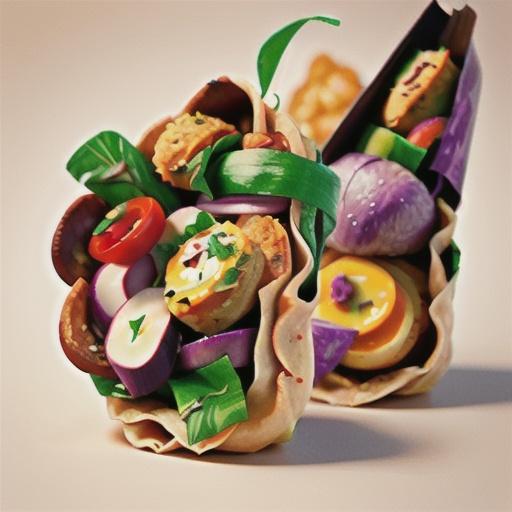 Falafel and hommus wrap