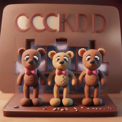 Chocolate Teddy Bear Cookies