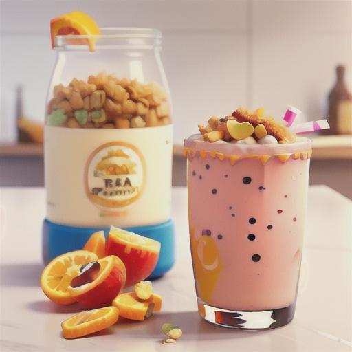Orange Crème and Cereal Smoothies