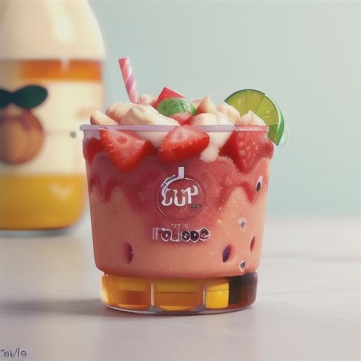 Watermelon, strawberry and lime frappe