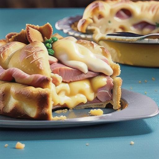 Ham and Cheese Slab Pie