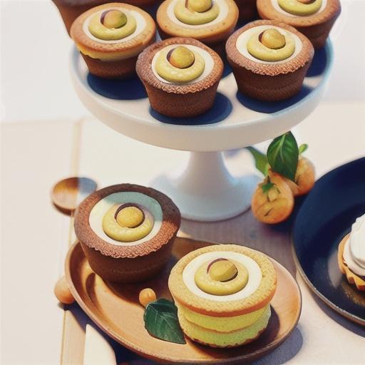 Mini orange and olive oil cakes