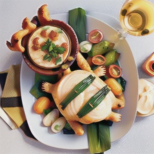 Easy chicken roast with champagne sauce