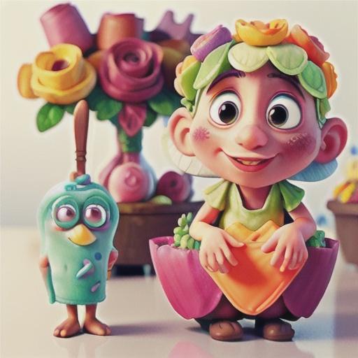 Simple Gum Drop Flower Cake