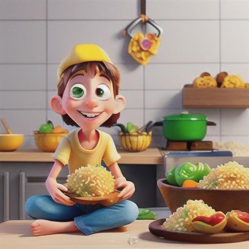 Kids cheesy rice fritters