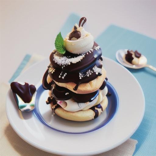 Mocha pavlovas