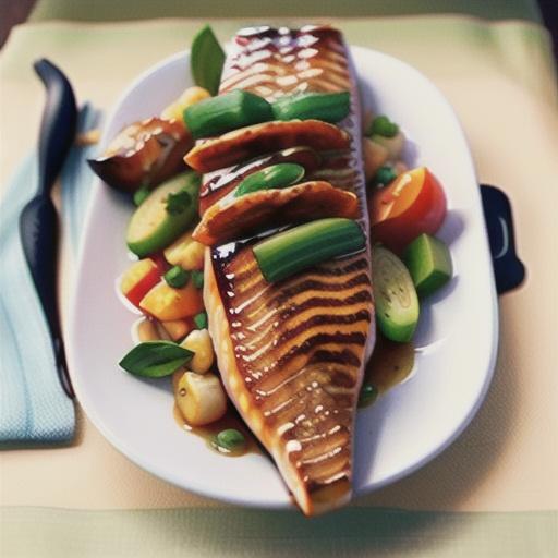 Broiled Salmon with Homemade Teriyaki Glaze