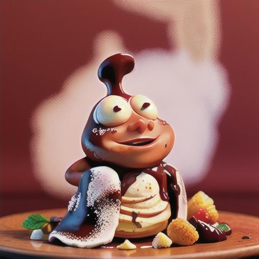 Chocolate crepes with raspberry cream