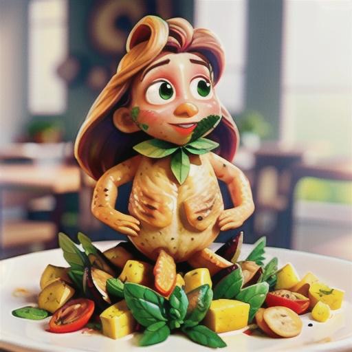 Roast chicken with lemon and herb butter