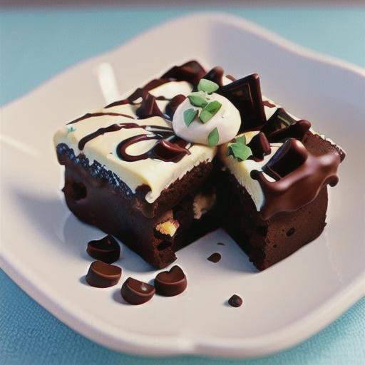 Chocolate coconut brownie