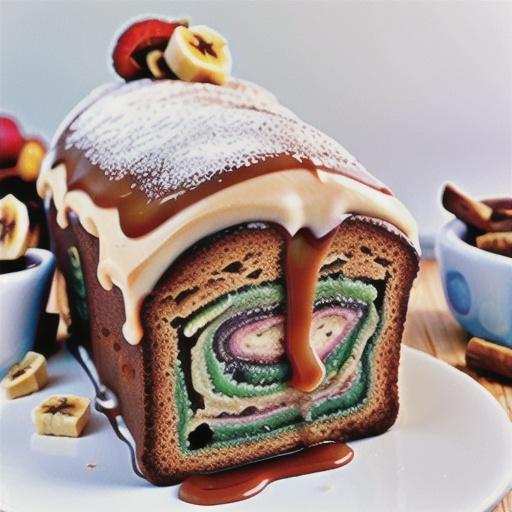 Banana caramel loaf