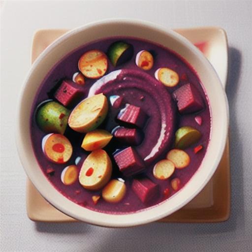 Roasted Beet and Potato Soup