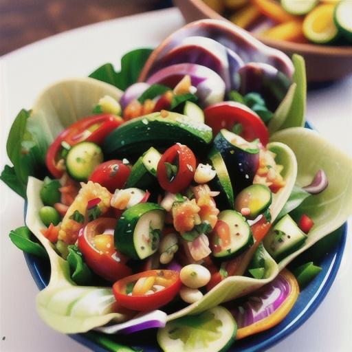 Mediterranean Rice Salad with Vegetables
