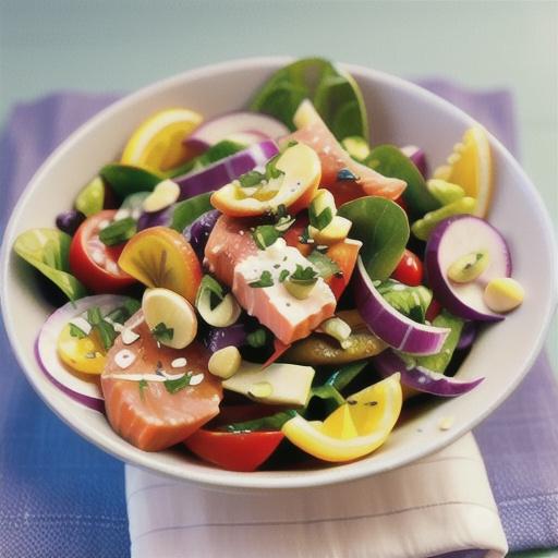 Smoked salmon salad