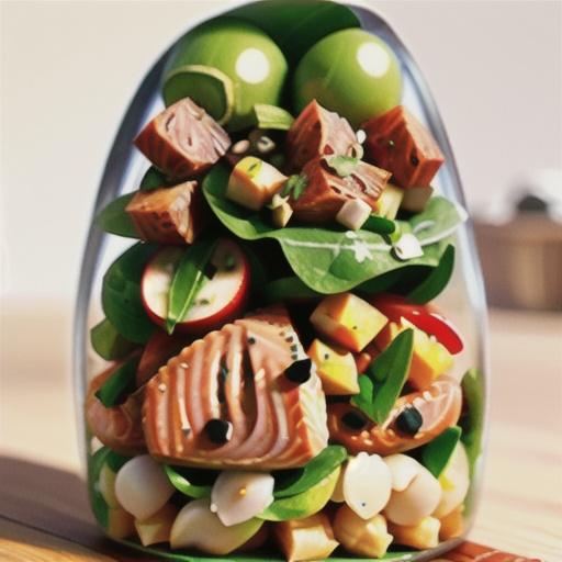 Red salmon, witlof & rocket salad