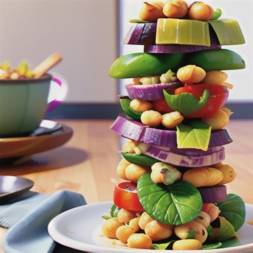 Chicken and chickpea tabouli salad