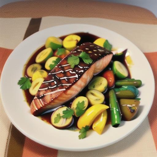 Roast Salmon With Balsamic Vinegar
