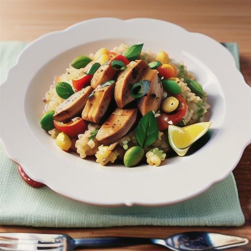 Indian-spiced quinoa with chicken