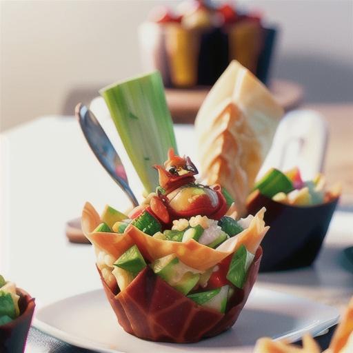 Festive Phyllo Crab Cups